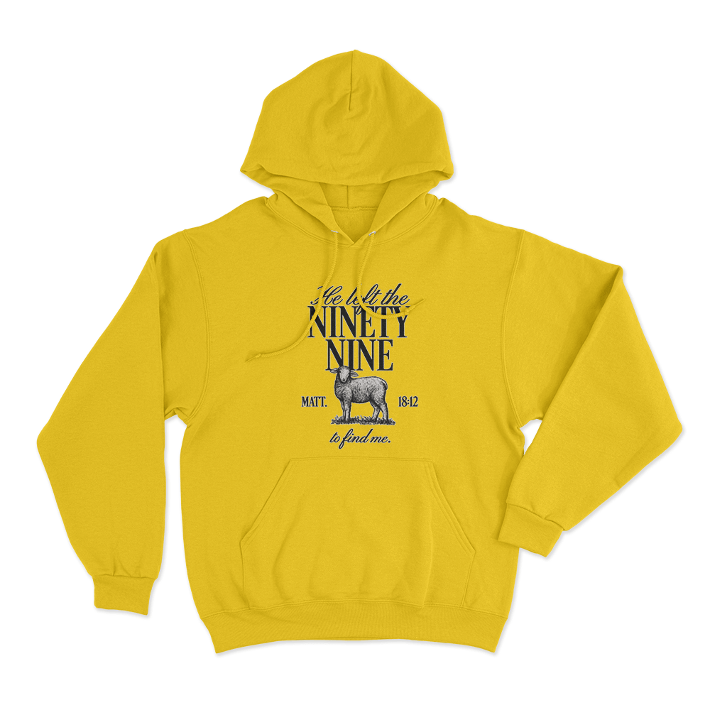 He Left The Ninety-Nine Unisex Hoodie Yellow He Left The Ninety Nine Unisex Hoodie Yellow