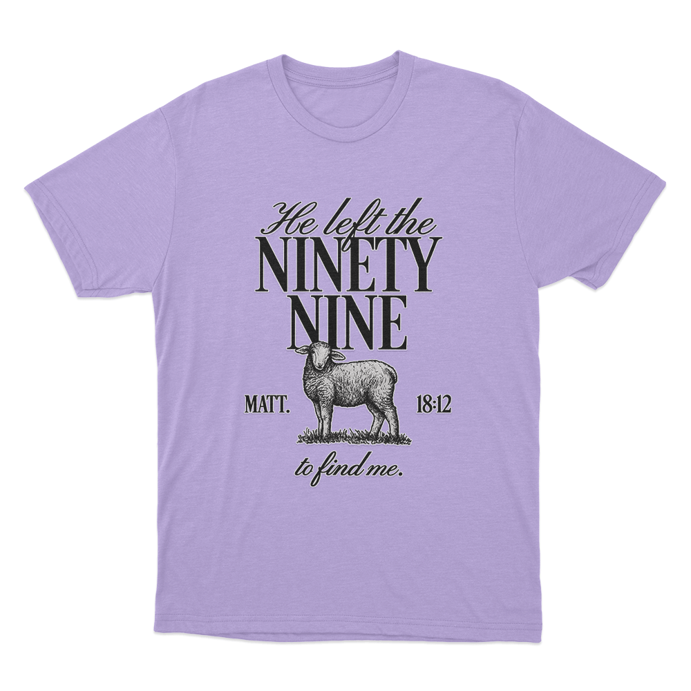 He Left The Ninety-Nine Unisex T Shirt Purple He Left The Ninety Nine Unisex T Shirt Purple