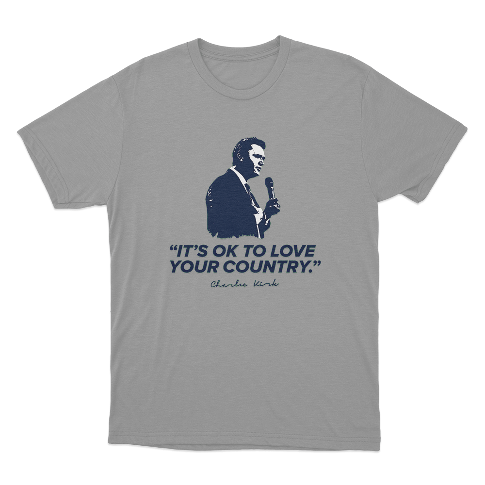 Love Your Country Unisex T Shirt Grey Love Your Country Unisex T Shirt Grey
