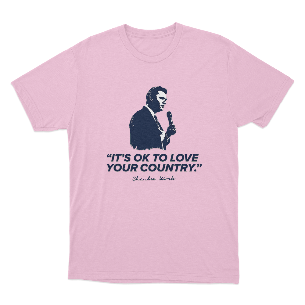 Love Your Country Unisex T Shirt Pink Love Your Country Unisex T Shirt Pink
