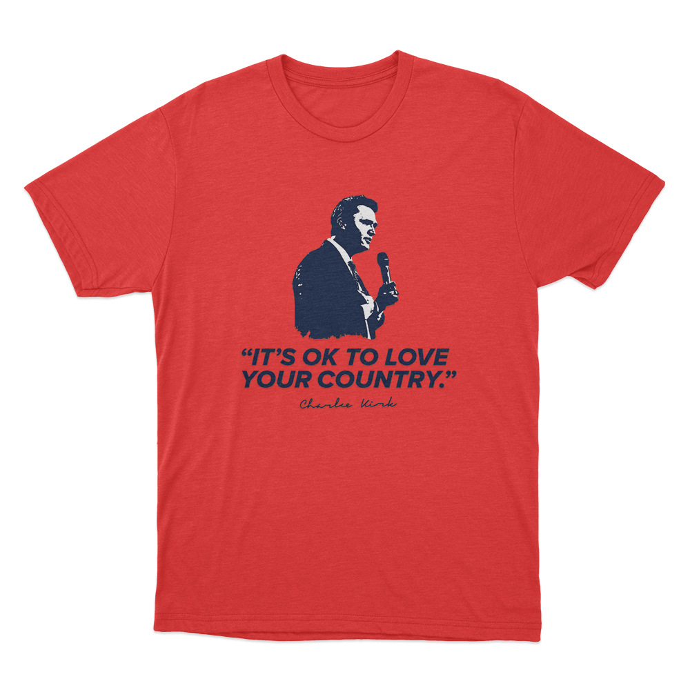 Love Your Country Unisex T Shirt Red Love Your Country Unisex T Shirt Red