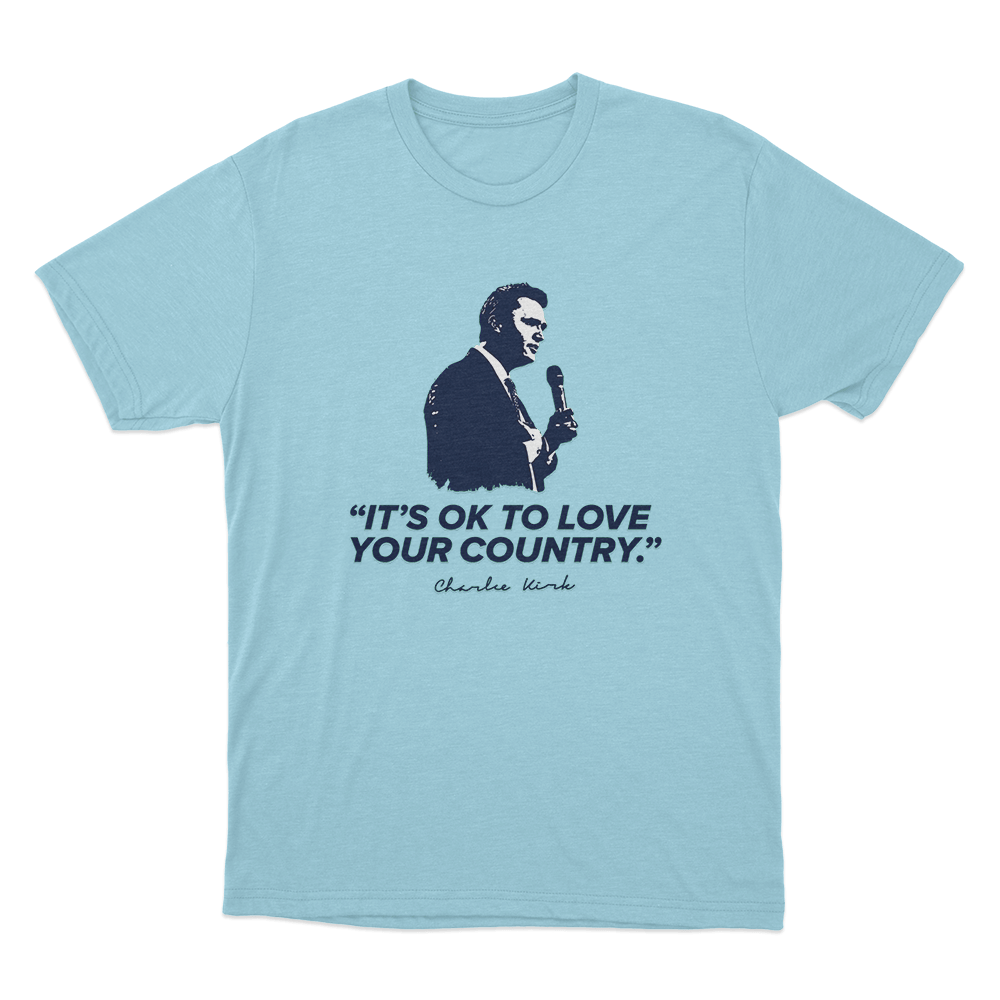Love Your Country Unisex T Shirt Sky Blue Love Your Country Unisex T Shirt Sky Blue