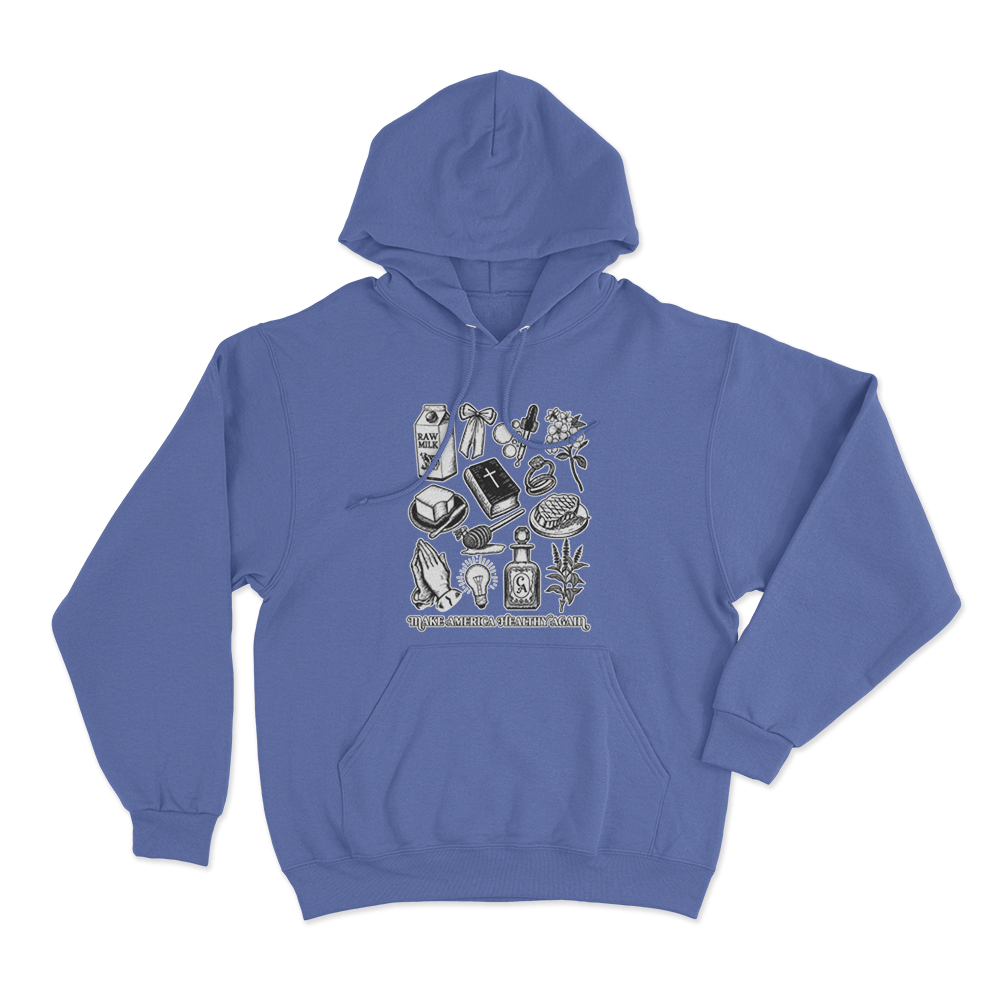 Make America Healthy Again Unisex Hoodie Blue Make America Healthy Again Unisex Hoodie Blue