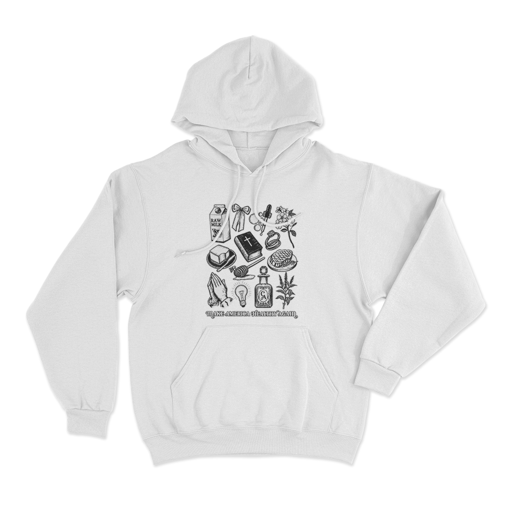 Make America Healthy Again Unisex Hoodie White Make America Healthy Again Unisex Hoodie White