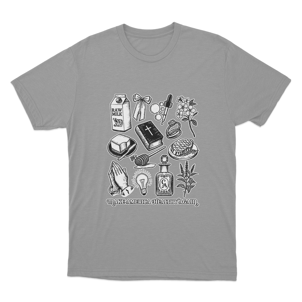 Make America Healthy Again Unisex T Shirt Grey Make America Healthy Again Unisex T Shirt Grey