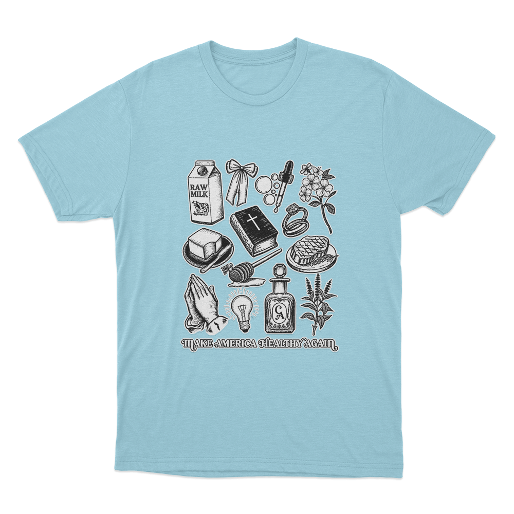 Make America Healthy Again Unisex T Shirt Sky Blue Make America Healthy Again Unisex T Shirt Sky Blue
