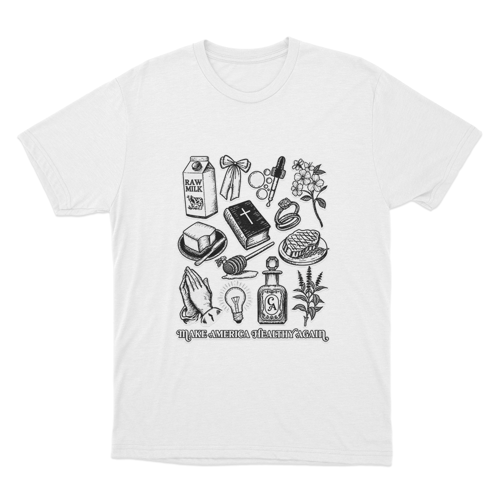 Make America Healthy Again Unisex T Shirt White Make America Healthy Again Unisex T Shirt White