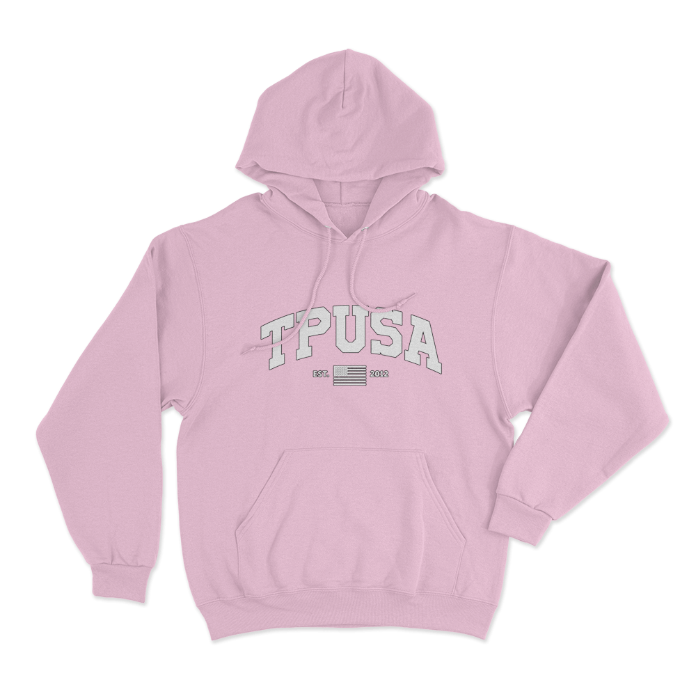 TPUSA Collegiate Unisex Hoodie Pink TPUSA Collegiate Unisex Hoodie Pink