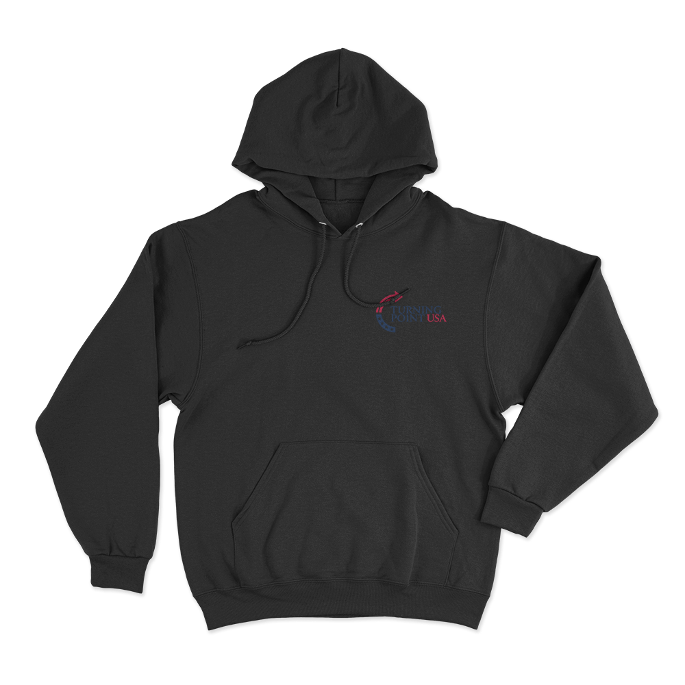 Turning Point USA Logo Merch Hoodie Black Turning Point USA Logo Merch Hoodie Black