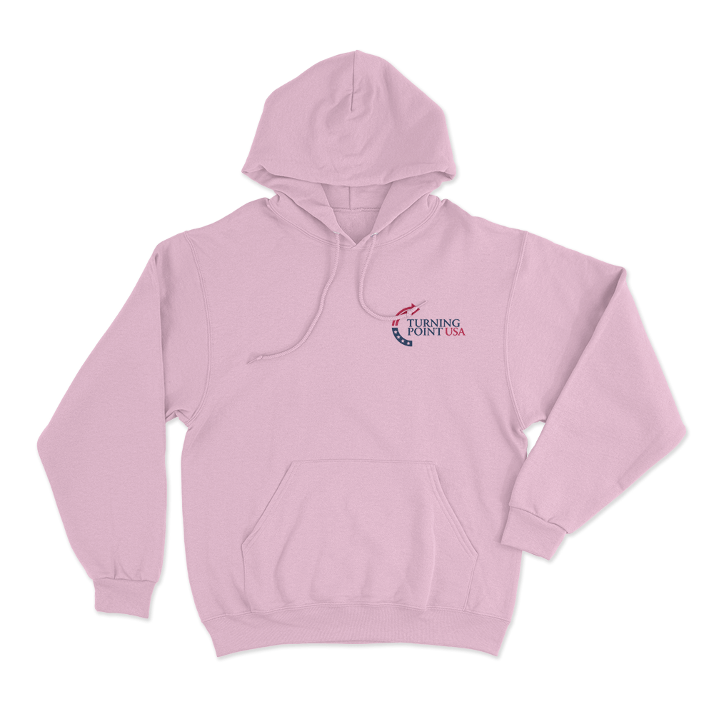 Turning Point USA Logo Merch Hoodie Pink Turning Point USA Logo Merch Hoodie Pink