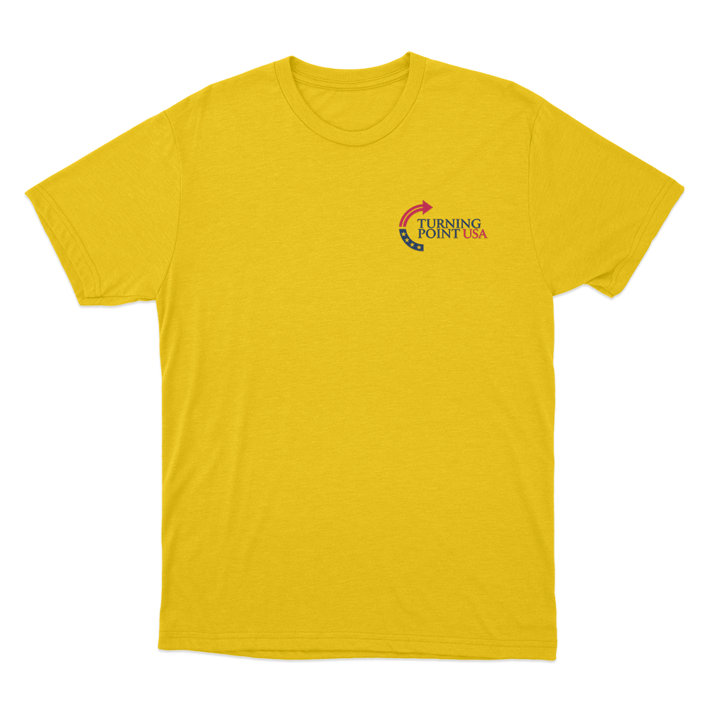 Turning Point USA Logo Merch T Shirt Yellow Turning Point USA Logo Merch T Shirt Yellow