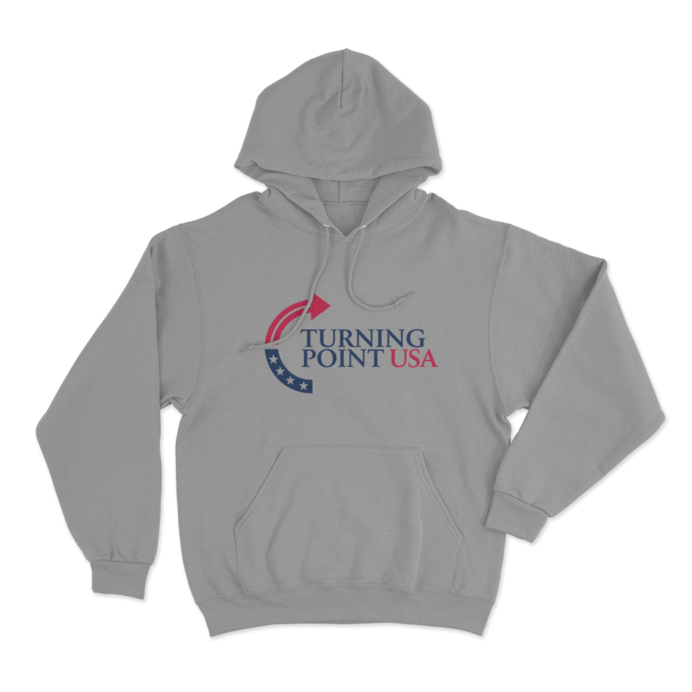 Turning Point USA Merch Hoodie Grey Turning Point USA Merch Hoodie Grey