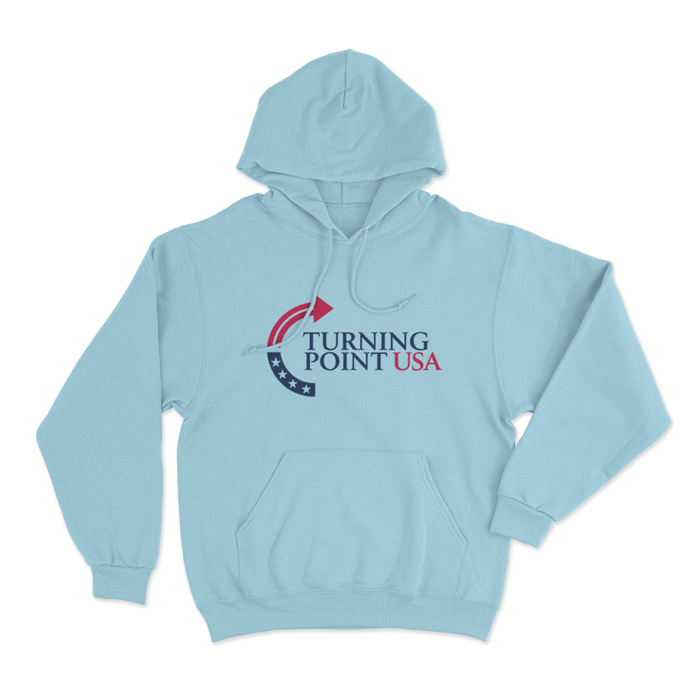 Turning Point USA Merch Hoodie Sky Blue Turning Point USA Merch Hoodie Sky Blue