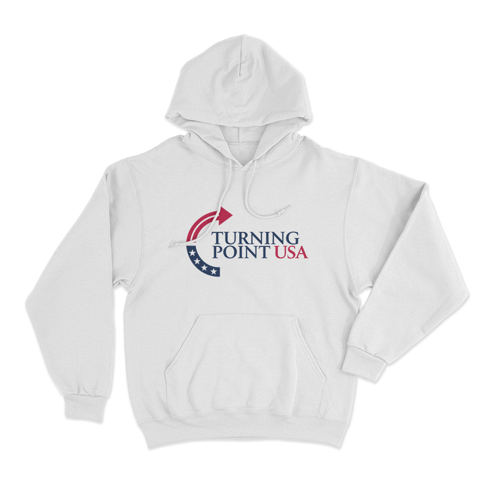 Turning Point USA Merch Hoodie White Turning Point USA Merch Hoodie White